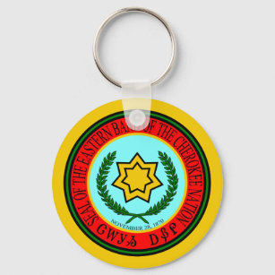 Eastern Band Of The Cherokee Seal Key Ring