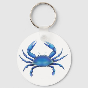 Eastern Blue Crab Key Ring