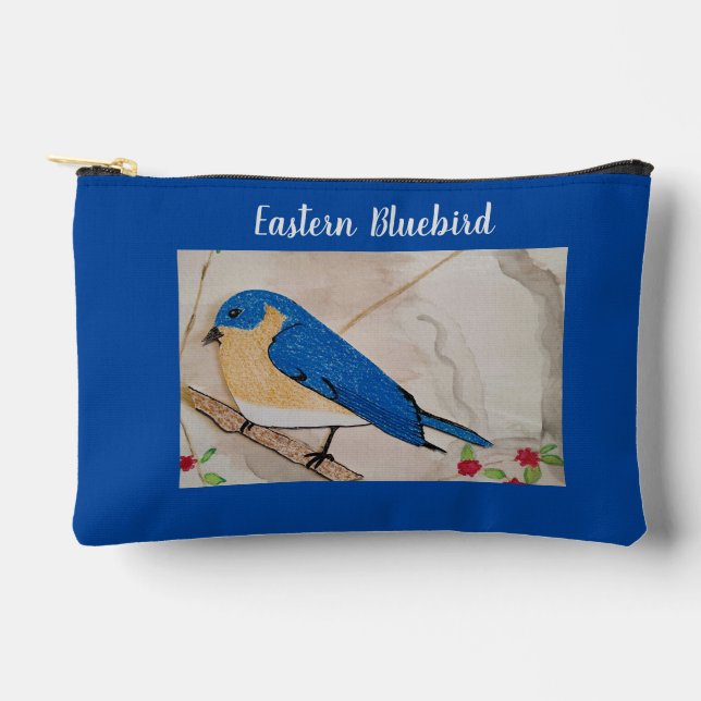 Eastern Bluebird Accessory Pouch (Front)