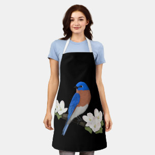 Eastern Bluebird Bird Birdlover Birdwatcher Animal Apron