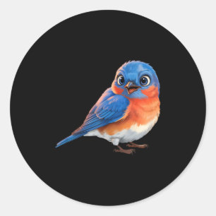 Eastern Bluebird Bird Lovers Classic Round Sticker