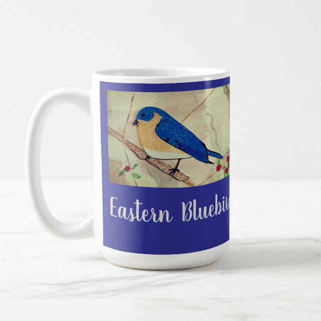 Eastern Bluebird  Coffee Mug (Left)