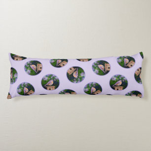 Eastern Bluebird in Lilacs Painting Original Art Body Cushion