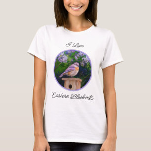 Eastern Bluebird in Snow - Original Photograph T-Shirt