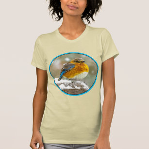 Eastern Bluebird in Snow - Original Photograph T-Shirt