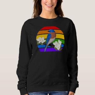 Eastern Bluebird Rainbow Bird Birdwatcher Diversit Sweatshirt