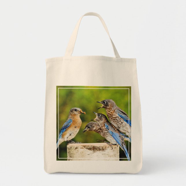Eastern Bluebird Tote Bag (Front)