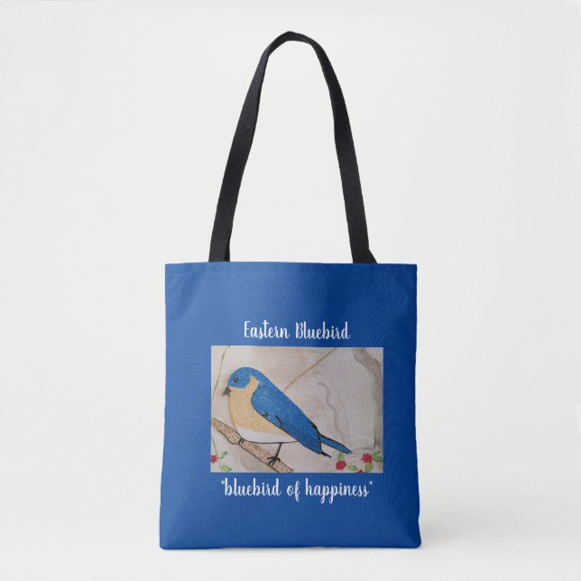 Eastern Bluebird Tote Bag (Front)