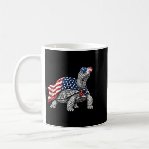 Eastern Box Turtle 4th Of July Aamerican Flag Coffee Mug