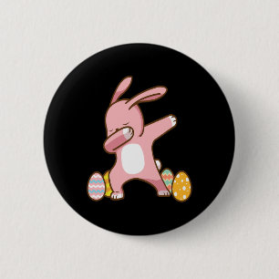 Eastern Bunny Dub Easter Sunday Happy Easter 6 Cm Round Badge