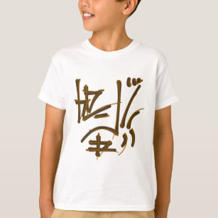 Eastern Calligraphy Glyphs - Satin Oranges, Browns T-Shirt