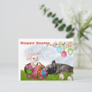 Eastern card French Bulldog postcard