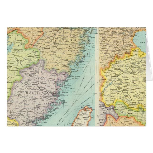 Eastern China political map (Front Horizontal)