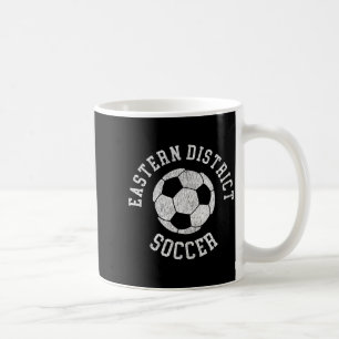 Eastern District Soccer Retro Distressed 90s Vinta Coffee Mug