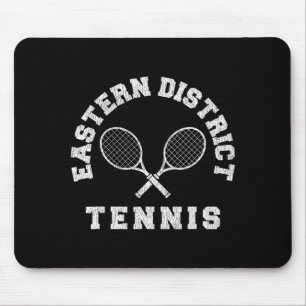 Eastern District Vintage Tennis Team Distressed Re Mouse Pad