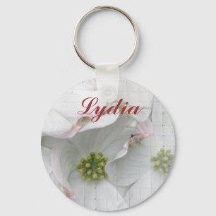 Eastern Dogwood Blossoms - Cornus florida Key Ring