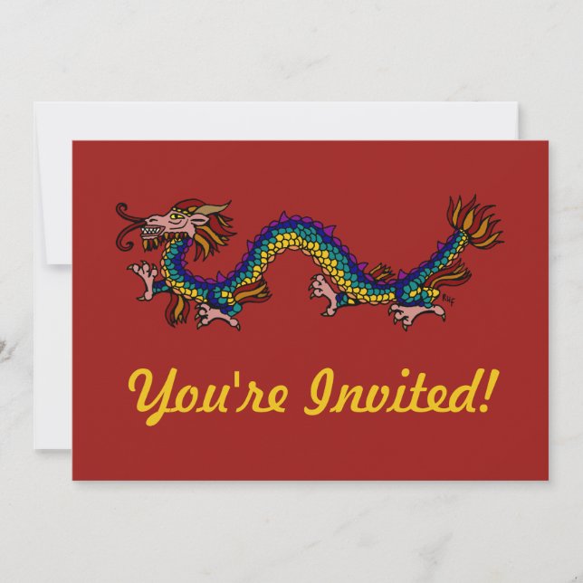 Eastern Dragon Invitation (Front)