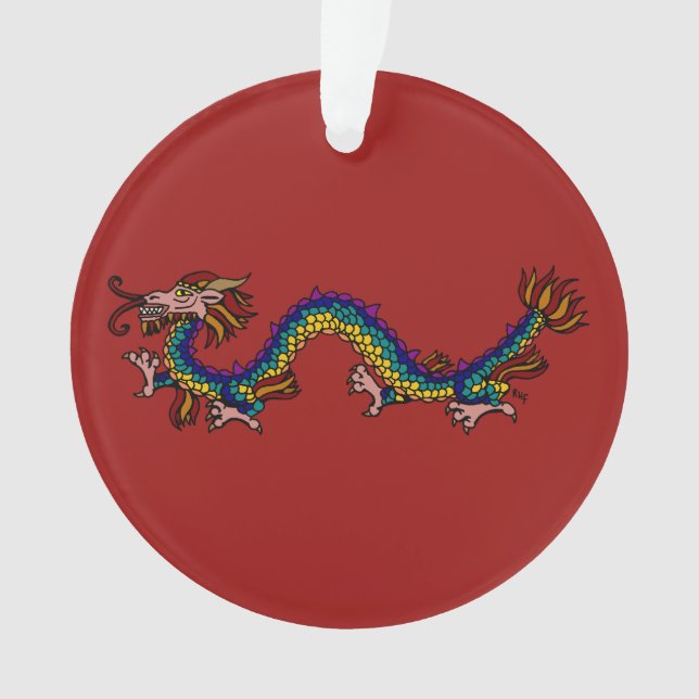 Eastern Dragon Ornament (Front)
