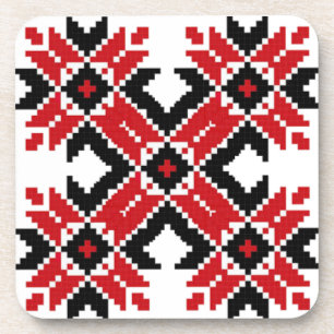 Eastern Europe Pattern, Traditional Folk, Folklore Coaster
