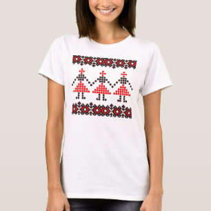Eastern Europe Pattern, Traditional Folk, Folklore T-Shirt