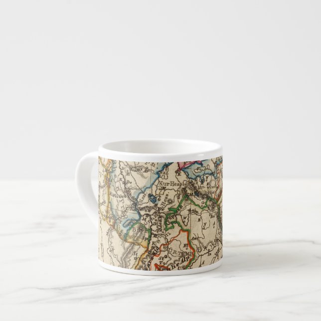 Eastern European Map Espresso Cup (Front Left)