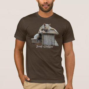 Eastern Grey Squirrel Just Chillin' Funny T-Shirt