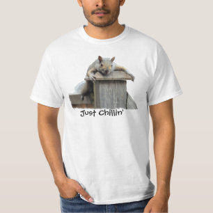 Eastern Grey Squirrel Just Chillin' Funny T-Shirt