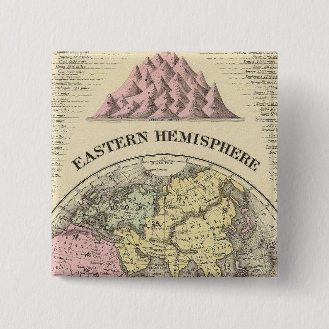 Eastern Hemisphere 13 15 Cm Square Badge (Front)