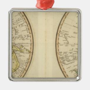 Eastern Hemisphere 13 Metal Ornament