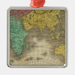 Eastern Hemisphere 15 Metal Ornament