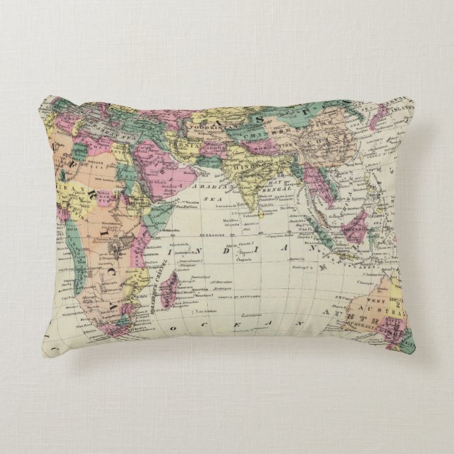 Eastern Hemisphere 2 Decorative Cushion (Front)
