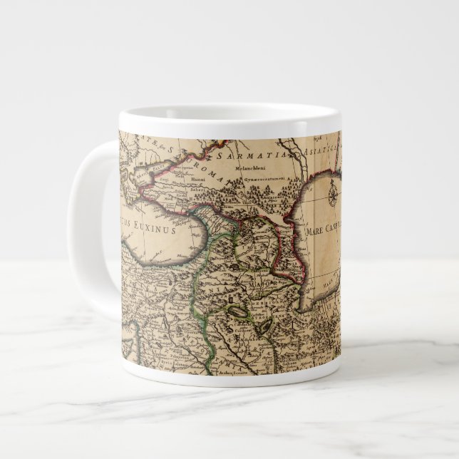 Eastern Hemisphere and Rome Large Coffee Mug (Front Left)