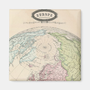 Eastern Hemisphere of Europe Magnet