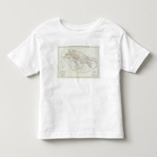 Eastern Hemisphere World Lithographed Map Toddler T-Shirt