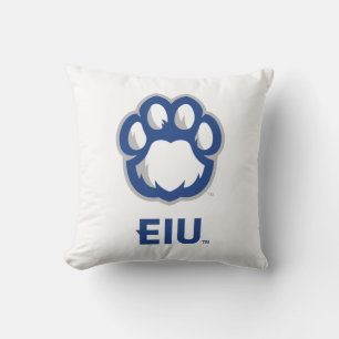 Eastern Illinois Panthers Paw Print & EIU Cushion