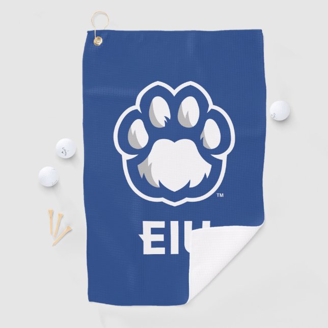 Eastern Illinois Panthers Paw Print & EIU Golf Towel (InSitu)