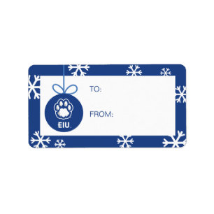 Eastern Illinois Panthers Paw Print & EIU Label