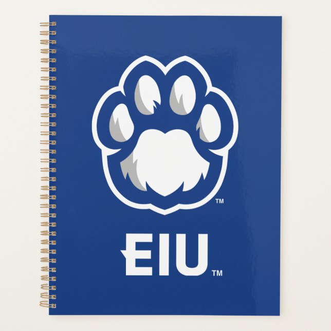 Eastern Illinois Panthers Paw Print & EIU Planner (Front)