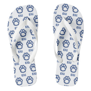 Eastern Illinois Panthers Paw Print & EIU Thongs