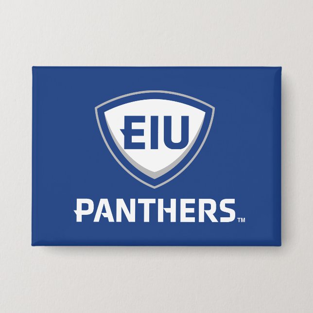 Eastern Illinois Panthers Shield & Wordmark Logo (Front)