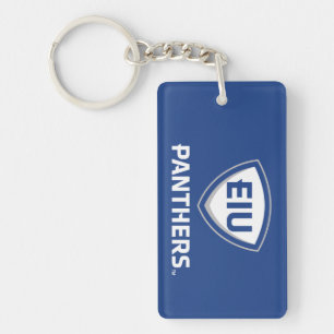 Eastern Illinois Panthers Shield & Wordmark Logo Key Ring