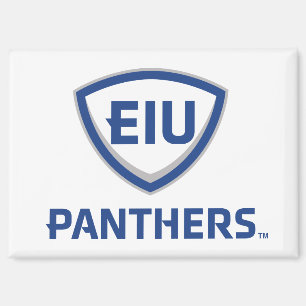 Eastern Illinois Panthers Shield & Wordmark Logo Magnet