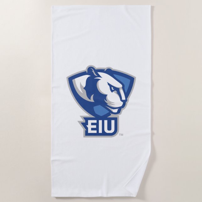 Eastern Illinois University Panthers Logo Beach Towel (Front)