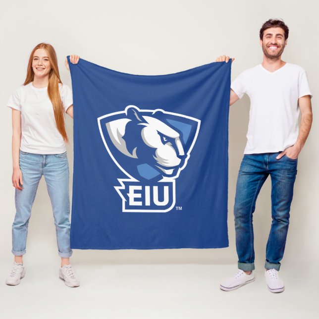 Eastern Illinois University Panthers Logo Fleece Blanket (In Situ)