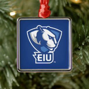 Eastern Illinois University Panthers Logo Metal Ornament