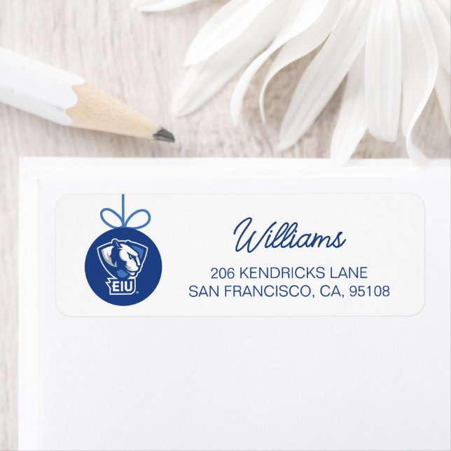 Eastern Illinois University Panthers Logo Return Address Label (Insitu)
