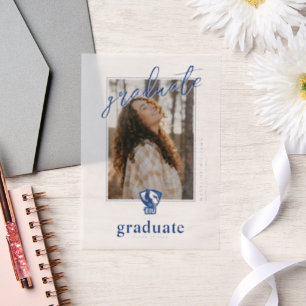Eastern Illinois University Panthers Logo Vellum Invitations