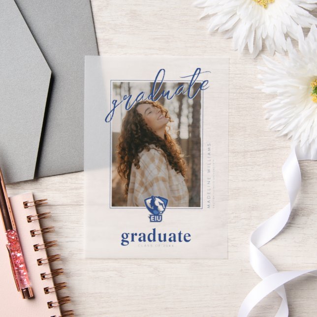 Eastern Illinois University Panthers Logo Vellum Invitations (Wedding)