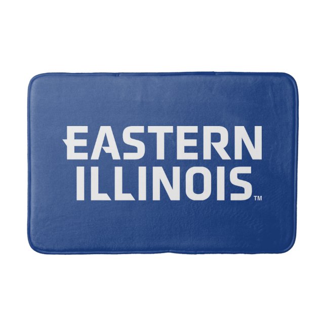 Eastern Illinois University Wordmark Logo Bath Mat (Front)