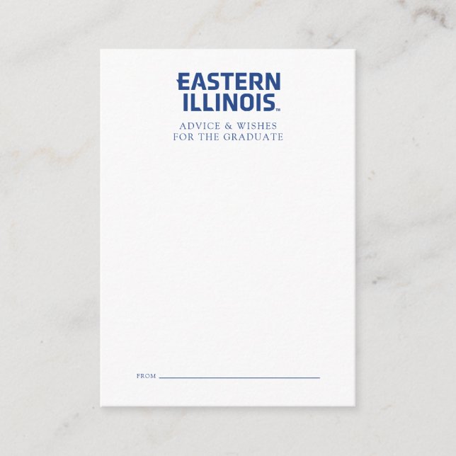 Eastern Illinois University Wordmark Logo Card (Front)